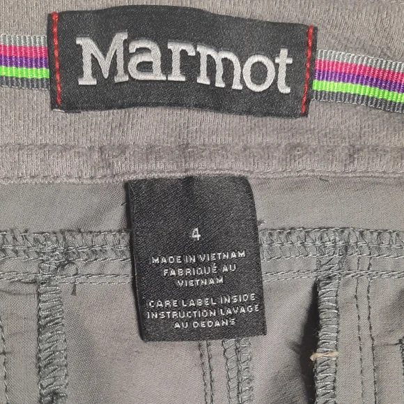 MARMOT Convertible Zip-off Nylon Hiking Pants Size 4 - Picture 3 of 14